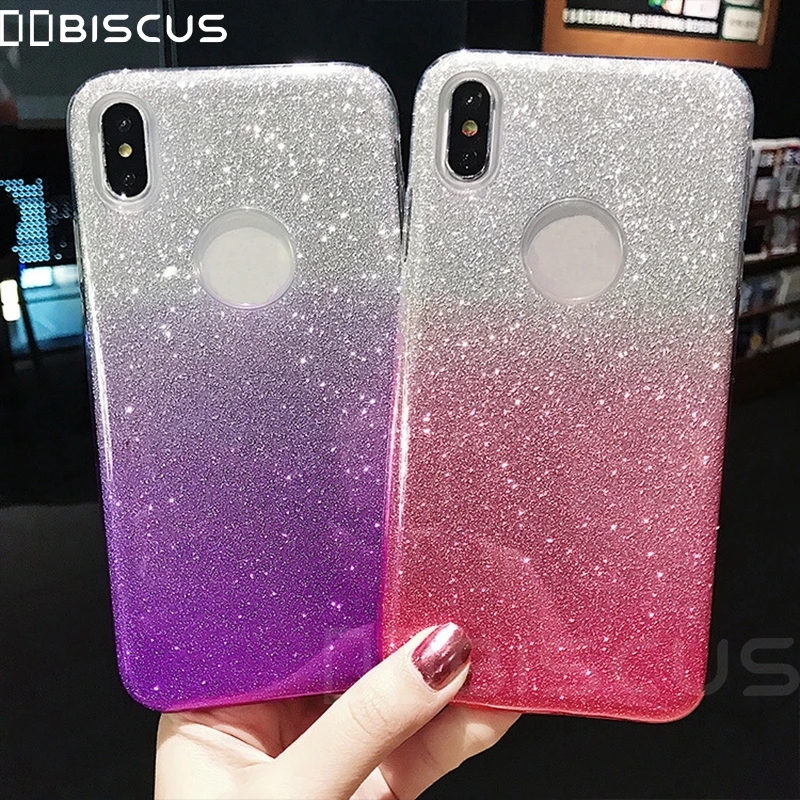 

Bling Gradient Silicone Case For Xiaomi Mi 9 SE Mi 8 Lite Redmi 7 7A Redmi Go Redmi Note 7 Pro Case Soft TPU Capa Cover Cases