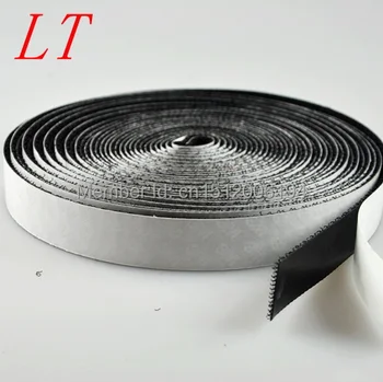 

Free Shipping 1cmx25m 2 Rolls strong Hot Self-Adhesive magic tape adhesive hook and loop glue magic tape