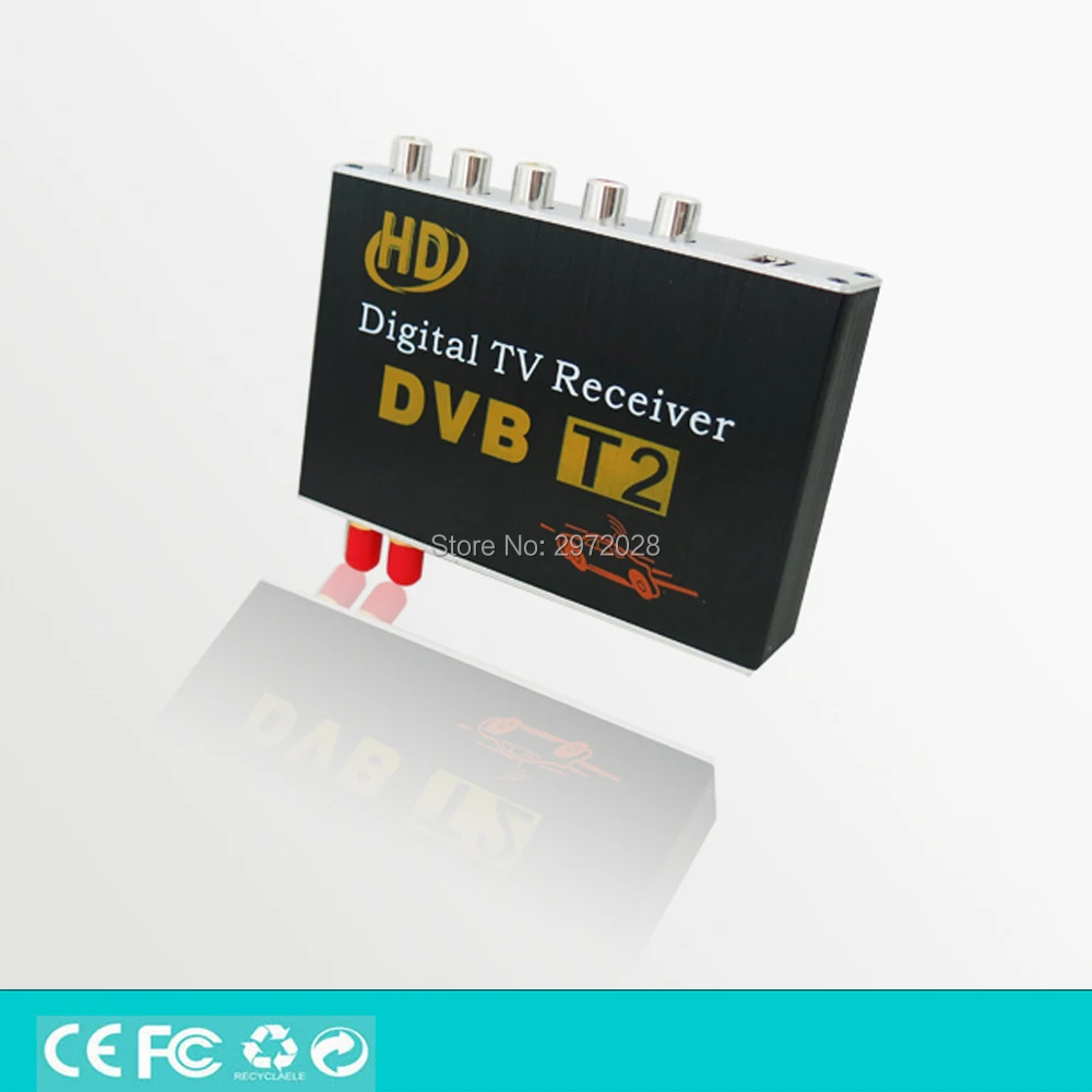 HD 1080P HDMI CVBS мобильный цифровой ТВ приемник Мобильный автомобиль DVB T2 MPEG4 MPEG2