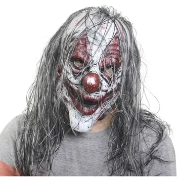 

Halloween Latex Mask Old Man Scary Latex Mask For Masquerade Halloween Costume Party Realistic Horror Decoration With Hair