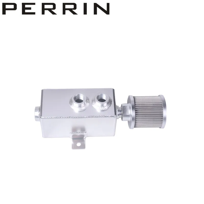 

Universal Car 1L Aluminum Oil Catch Can Tank Fuel Tank With Breather & Filter Drain Tap
