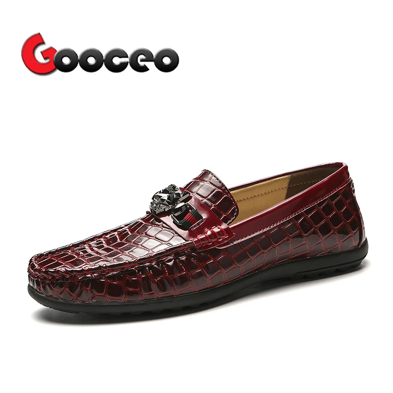 

Men's Loafers Flats Driving Doug Shoes Slip-On Spring Leather Men Flat Comfortable Casual Light Dress Formal Plus Size Handmade