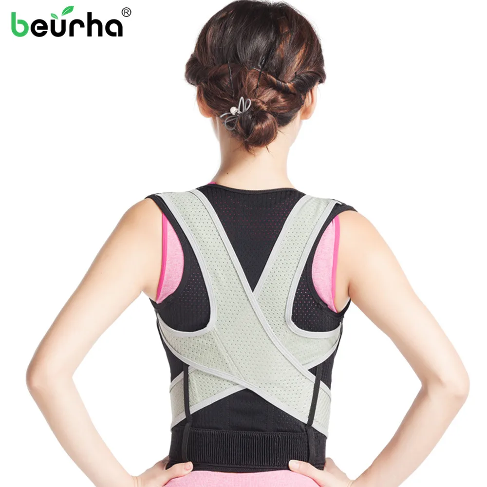 

Beurha Back Support Belt Posture Corrector for Adult Children Back Straightener Braces Lumbar Support Straight Shoulder Tights