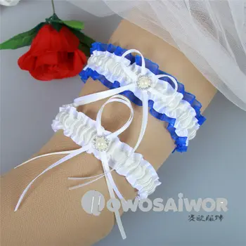 

Sexy Fashion Original Design Design Wedding Garter Belt Pearl Beaded Bridal Leg Garter Belt Keepsake garter+toss garter HY056