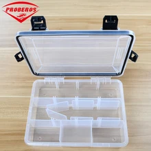 23*17,5*5 см прозрачная пластиковая коробка для рыбалки 5-11 отсеков Водонепроницаемая коробка для рыболовных снастей 221,5 г-7,81 унций рыболовные аксессуары