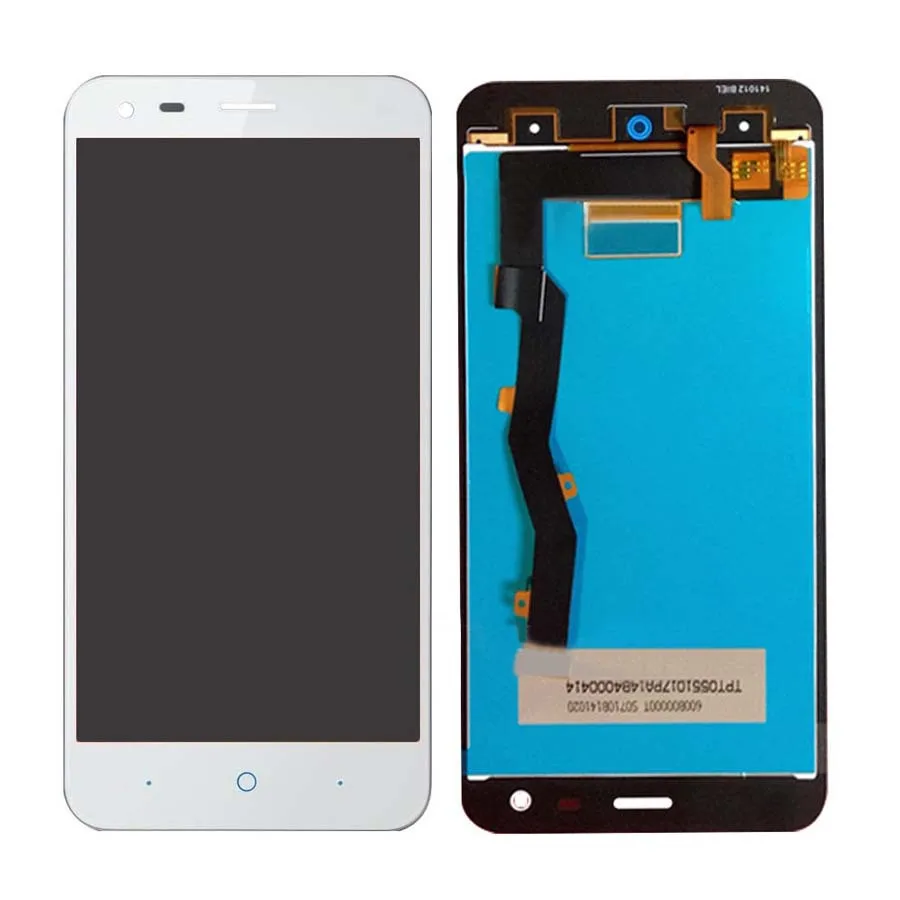 

White LCD Display + Touch Screen Digitizer Assembly Replacements For 5.5" ZTE Blade S6 Plus Free Shipping