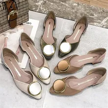 Высокое качество; женская обувь на плоской подошве; тонкие туфли с закрытым носком; туфли лодочки удобные рабочая обувь с острым носком повседневная женская обувь Новое поступление Лидер продаж