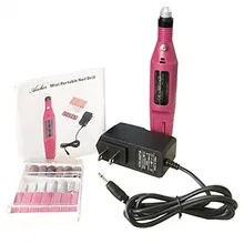 1 Набор, электрическая дрель для ногтей 20000 ОБ/мин, фрезы, фрезы для маникюра, пилочка для ногтей, ручка, лак