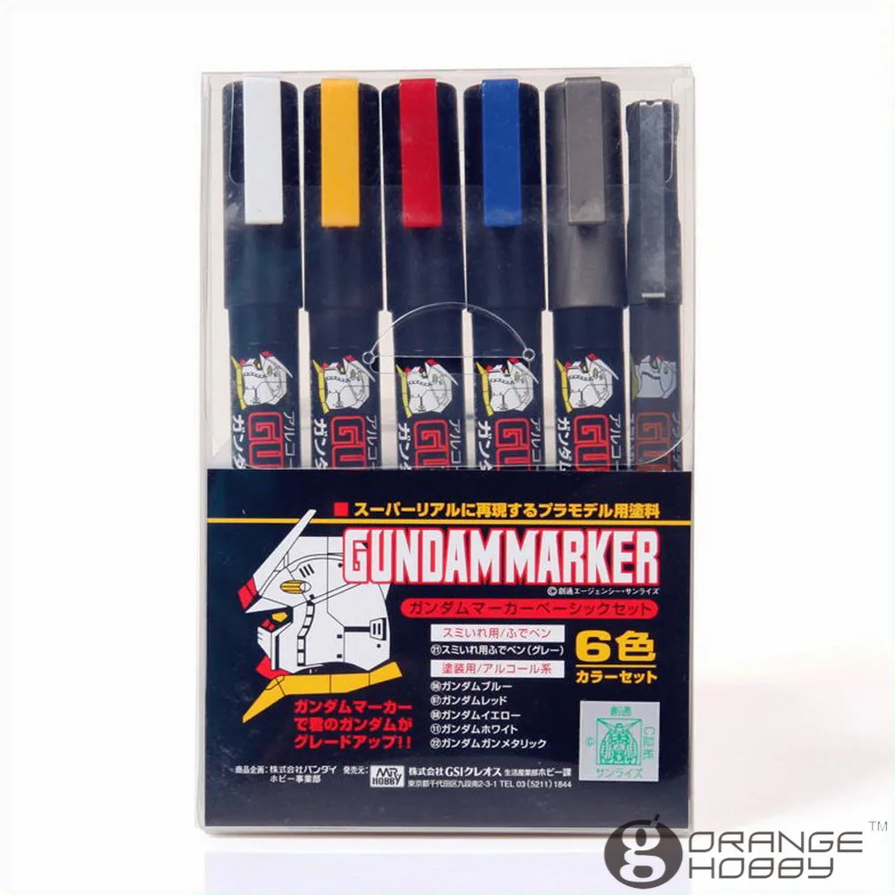 Набор цветных маркеров Mr.Hobby GSI MrHobby GMS105 GundamMarker | Игрушки и хобби