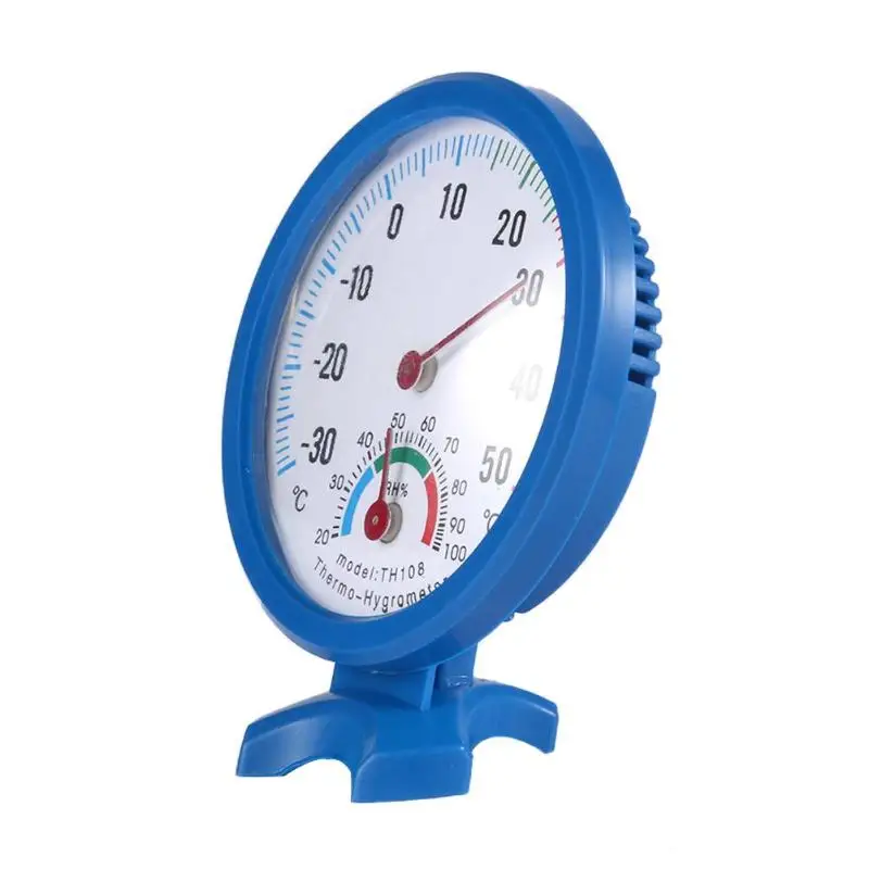 Мини-термометр влажности круглые часы в форме Крытый Открытый гигрометр Температура метр Калибр Temp-30 до 50 'C температура