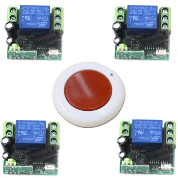 

Smart Wireless Remote Control Light Switch 1CH 10A Mini Relay 315Mhz RF Remote Switch System Receiver Transmitter 315/433Mhz
