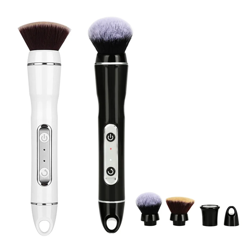 2 Colors Electric Makeup Brushes Set Professional Automatic Rotating