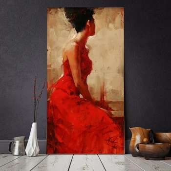 

Giclee Print Knife Painting Canvas Portrait Wall Art Beautiful Woman Naked Huge Picture for Living Room Home Wall Decor Dropship