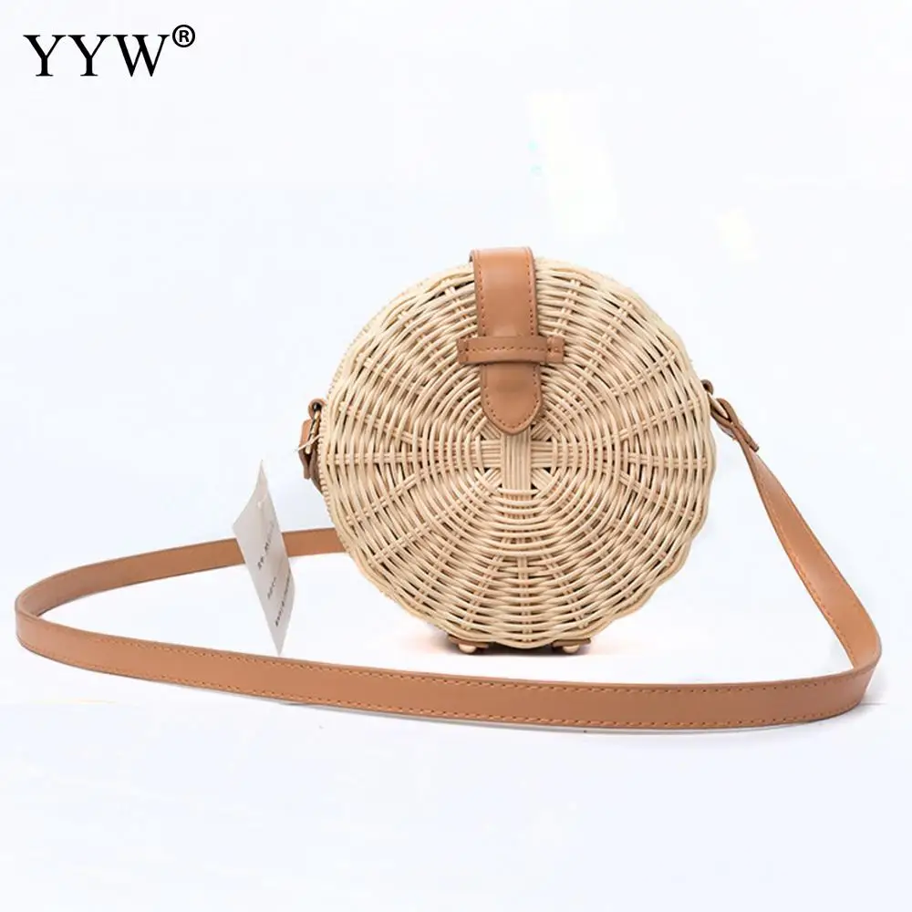 

YYW Bamboo Rattan Handbag Women Day Clutches Fashion Beach Bag Ladies Handbags Shoulder Crossbody Bag Clutch Bags Bolsa De Prai