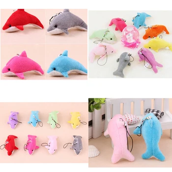 

1PC Kawaii Mini 6CM Dolphin Stuffed For Bag Pendant Random Color Hot Selling New Arrival