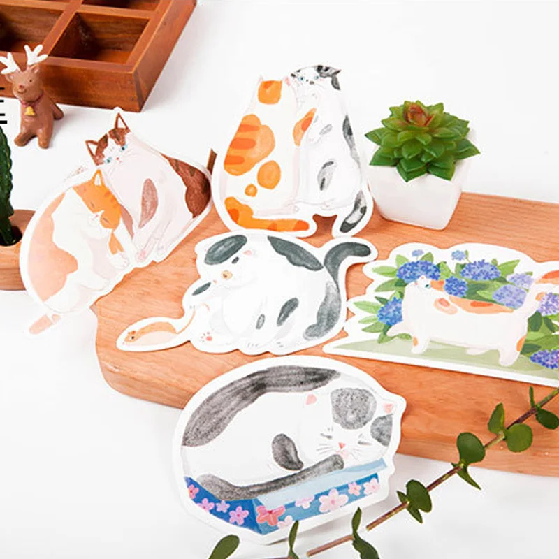 Flight Tracker 30 Pcs/pack Novelty Heteromorphism Cute Lazy Cat Postcard Greeting Card Postcard Birthday Letter Envelope Gift Card Mail & Shipping Supplies Paper Envelopes