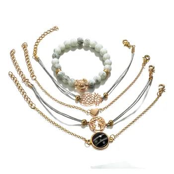 Bohemian Bead Bracelet Set (Pineapple, Heart, Sea Turtle) 2