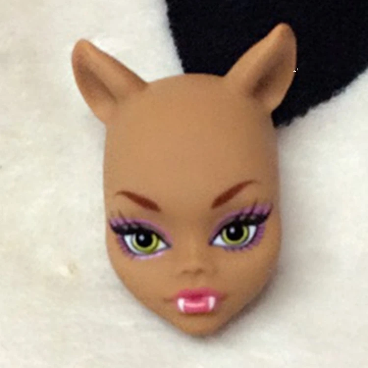 Мягкая кукла для практики макияжа голова для куклы Monster High BJD кукла для отработки нанесения макияжа Голова монстра без макияжа - Цвет: 1