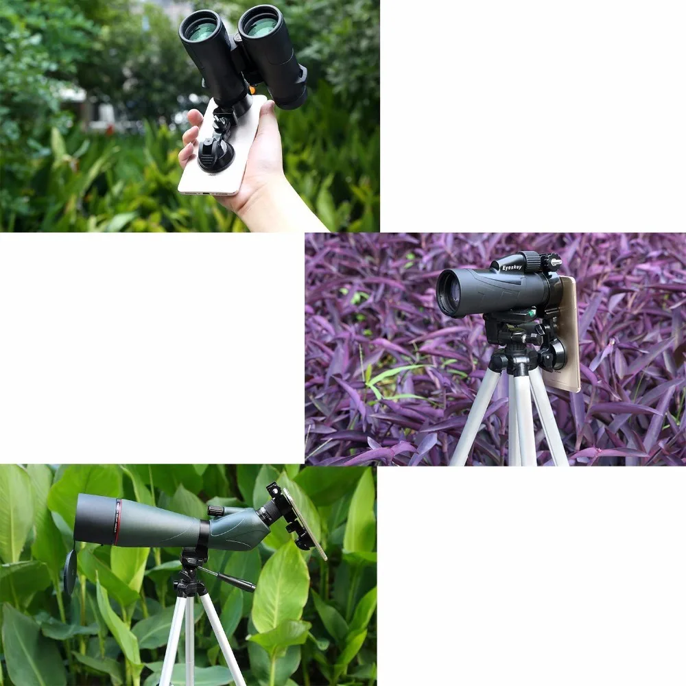 Newest mobilephone cellphone adapter for Binoculars Monocular Telescope Spotting Scope Universal Mobile Phone Camera Adapter