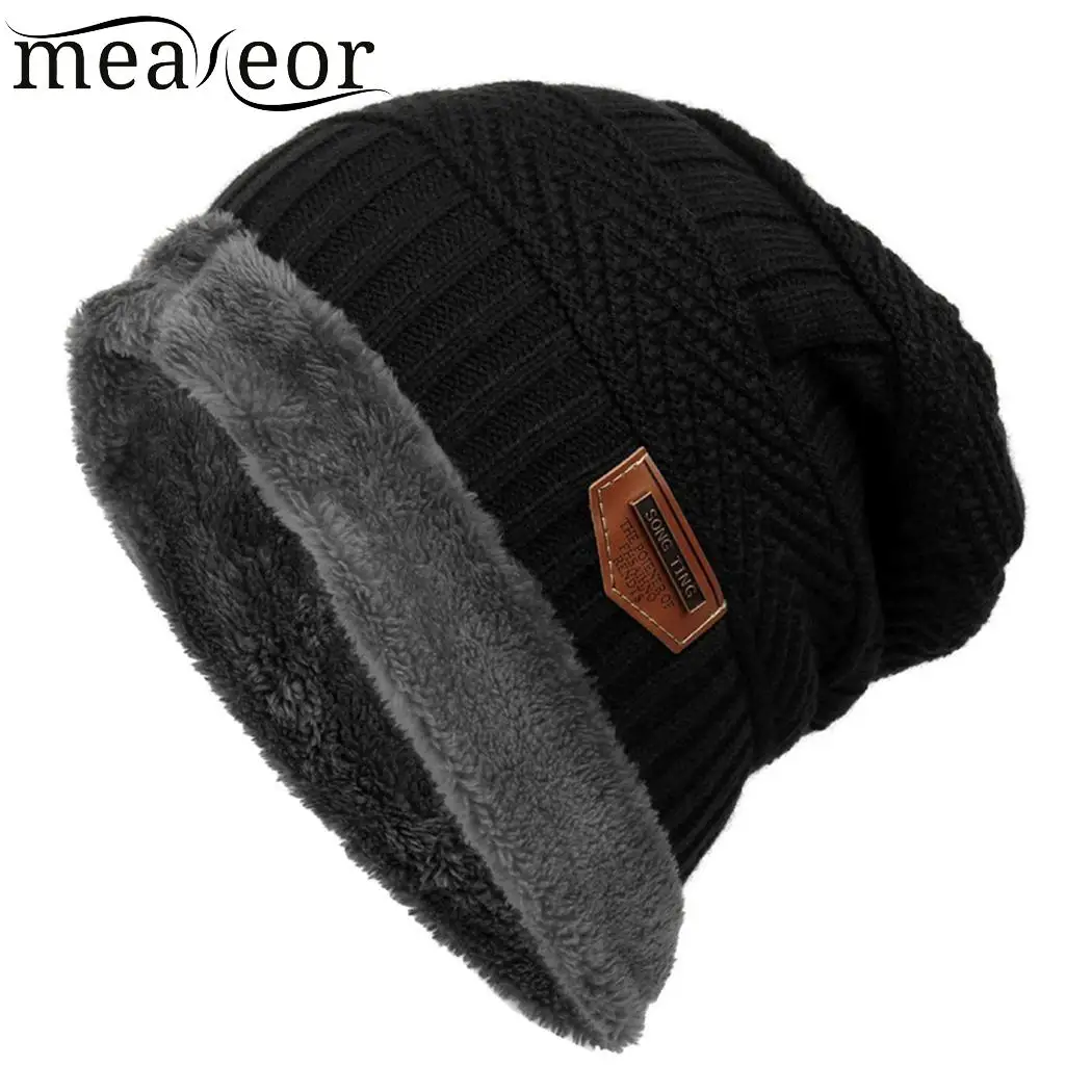 Meaneor женские и мужские флисовые колпачки модные контрастные цвета шапочка