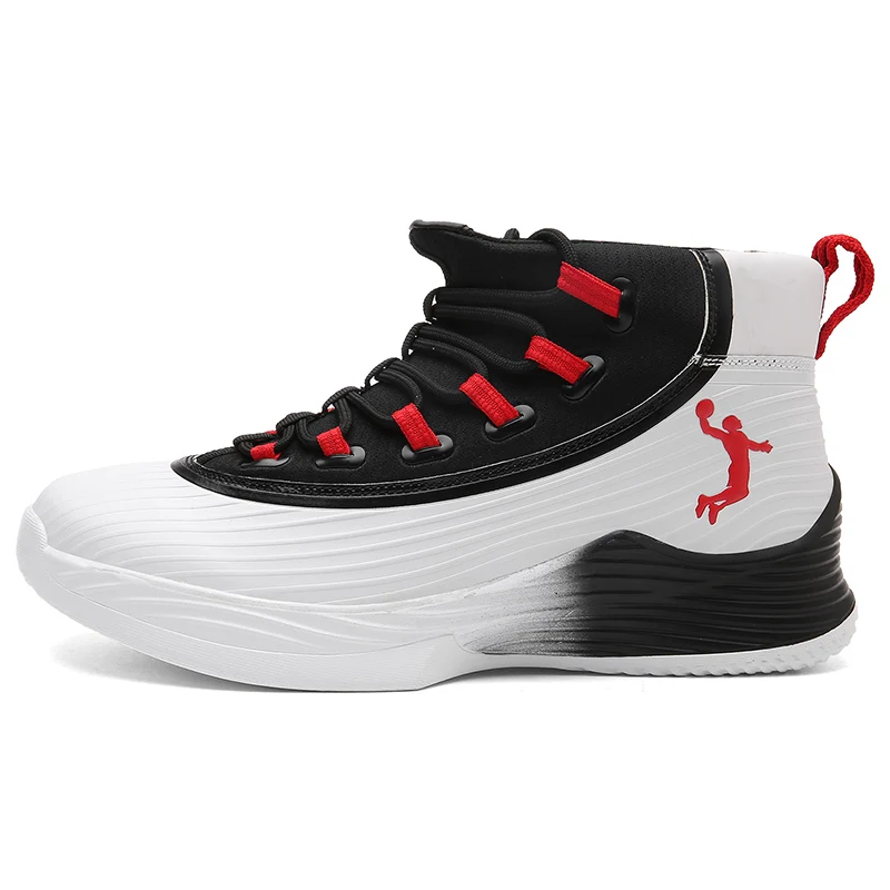 

2018 Limited Sapato Masculino Hot Sale Big Size Basketball Shoes Male 39-46 High Men Up Stability Sneakers Red/orange Trainers