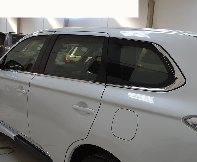 Для Mitsubishi Outlander 2013 2017 Высокое качество нержавеющая сталь отделка окна автомобиля