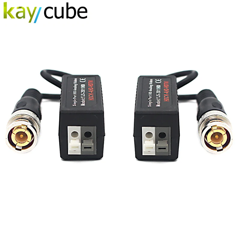 

5pcs/lot Kaycube 2011Hd Utp Ahd Twisted Bnc Cctv Video Balun Transmitter Long Range Up To 450m Balun Hdcvi Hdtvi Ahd Video Balun