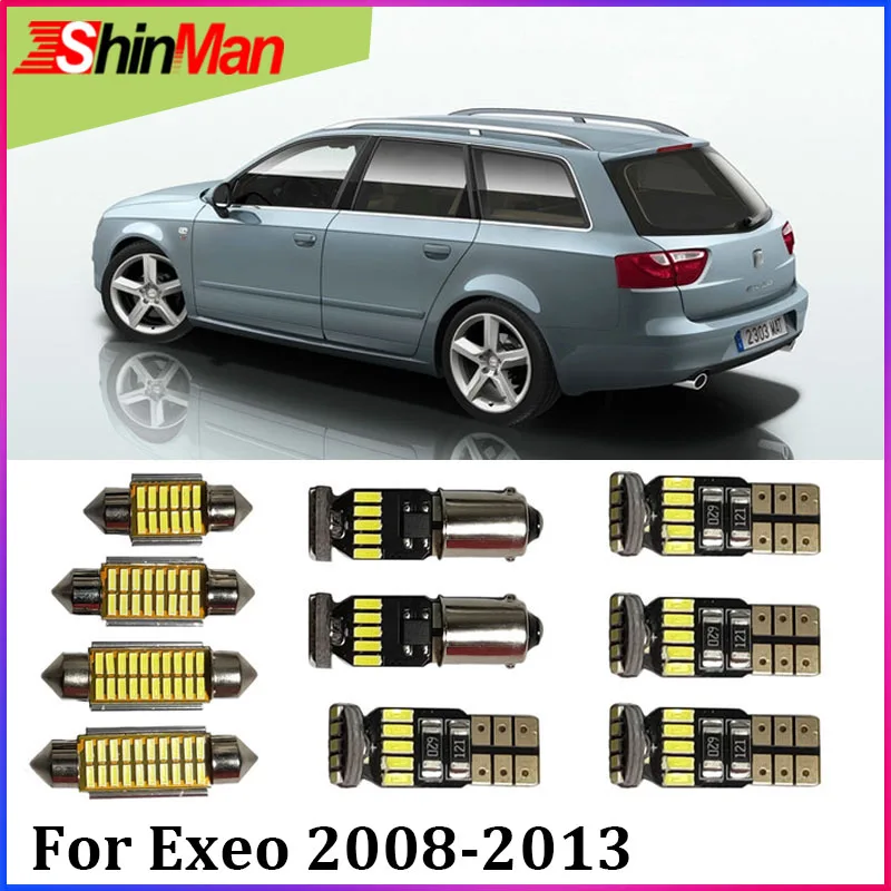 

ShinMan10X Error Free Canbus LED CAR Light Interior Light LED kit For Seat Exeo LED Reading Lights 2008-2013 Accessories