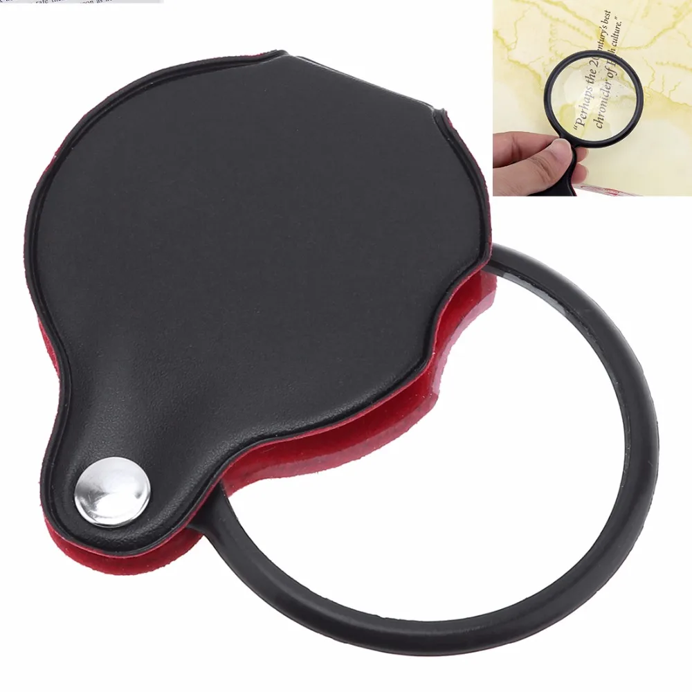 

Xinxiang 1050 8X Optical Glass Mini Collapsible Portable Pocket Magnifier with Plastic Frame and Cortical Protective Cover