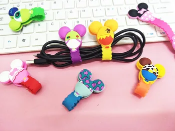 

Cartoon Cable Organizer Cable Bite Cute Accessory Protector Lines Winder For Mobile USB Practical Gifts Squishy Prank Toy Funny