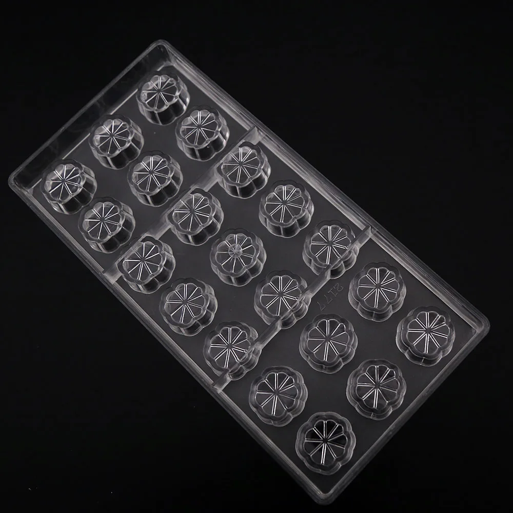 New arrival wedding chocolate molds bakery and pastry tools flower chocolate mold polycarbonate plastic kitchen pastry