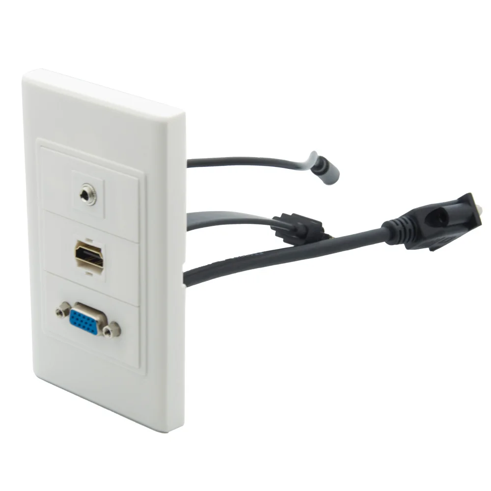 1 комплект без винта VGA 3 5 мм стерео аудио HDMI плоский короткий кабель стиль мама
