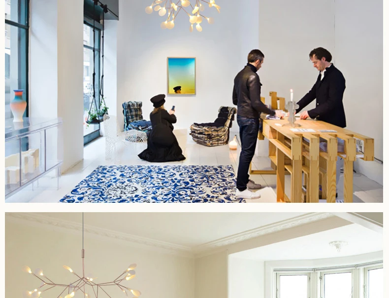 Creative Home Deco Modern Lusre Led Chandelier For Living Room Dining Room Nordic Style Hanging Lamp Chandeliers7