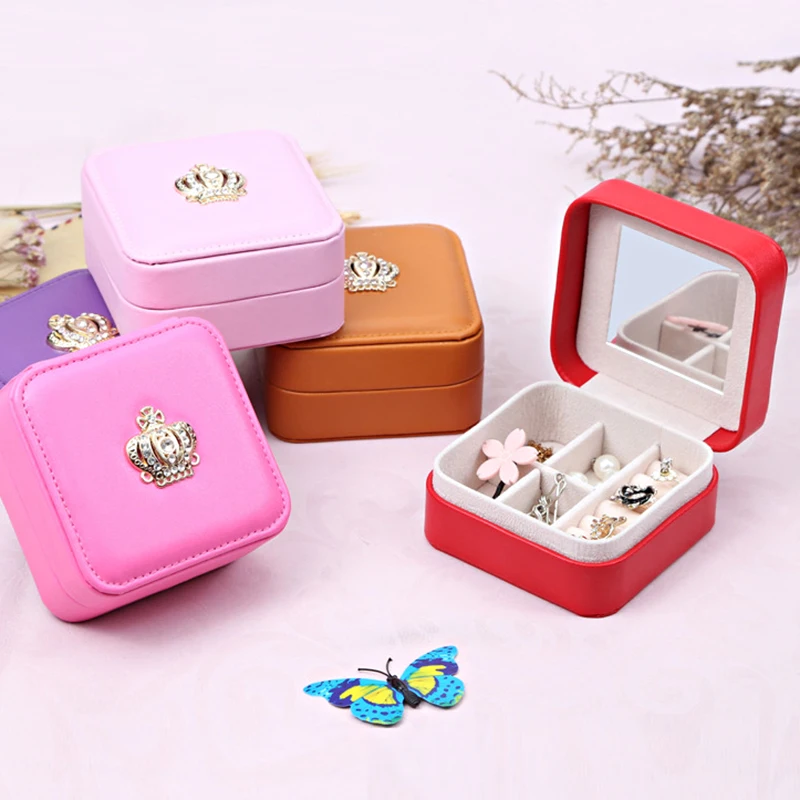 

1pcs Portable Jewelry Display Storage Box For Travel Sundries Storage Case Ring Bracelet Eearring Necklace Beads Organizer Boxes