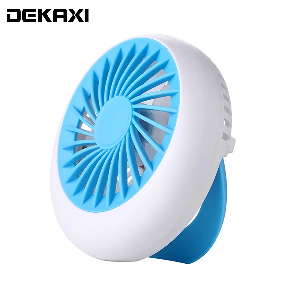 

DEKEXI USB Portable Desk Mini Fan Rechargeable Fan for Office USB electric air conditioner small fan Angle Adjustment 1200mA