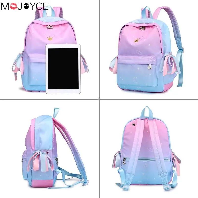 Moda Nylon Mochila adolescente ocasional mujeres de gran capacidad viaje Mochila cremallera Mochila femenina