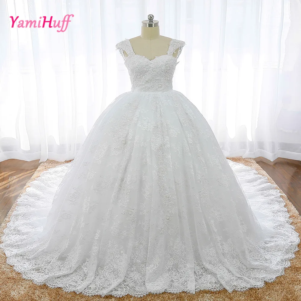 White Gown Arab Wedding Dresses Turkey Lebanon African Lace Bridal
