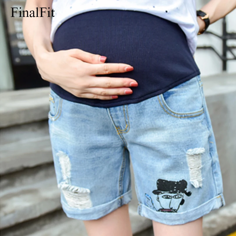 M 5XL Maternity Short Plus Size High ELastic Full Pregnancy Short