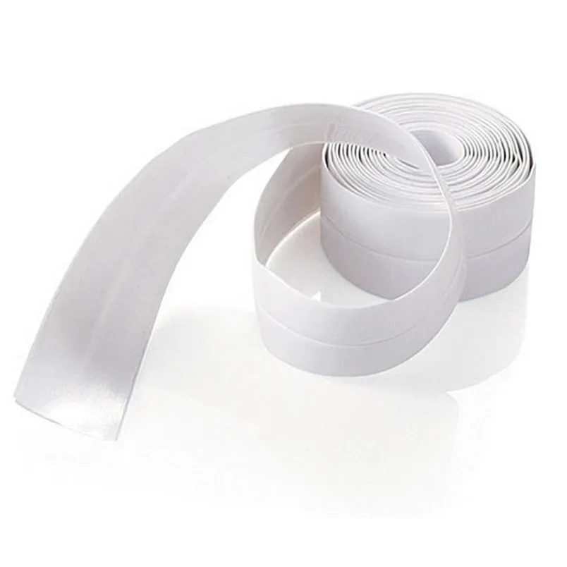 

1pc Wall Sealing Tape Waterproof Mold Proof Adhesive Tape Kitchen Bathroom Sealing Tape 3.2mx3.8cm #4n28