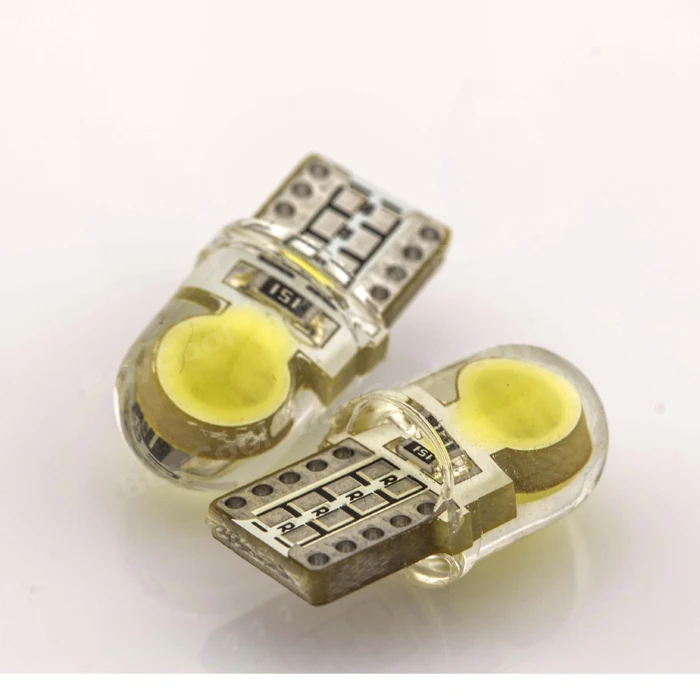 6 X Авто T10 Светодиодные лампы чистый белый 194 W5W 168 COB кварцевая Автомобильная LED