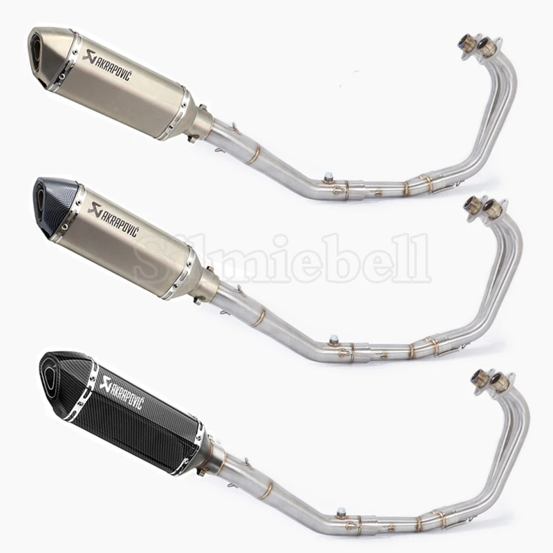 Без шнуровки MT03 Akrapovic мотоцикл глушитель Escape Moto полная система передний
