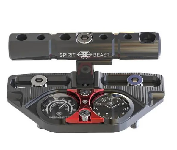 

Motorcycle multi-function bracket accessories car clock Motocross handlebar pressure block extension rail spirit beast bell