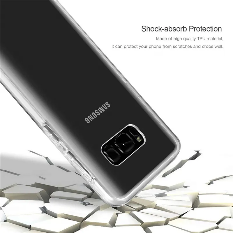 Чехол на весь корпус для Samsung Galaxy A5 2017 J3 J5 J7 A8 A6 Plus 2018 A9 S6 S7 Edge S8 S9 Note 8 9 прозрачный