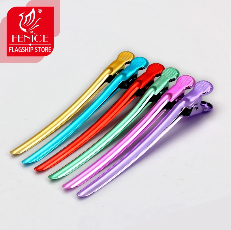 

12pcs high quality hair section clips duck mouth various colors beauty salon hairdressing styling tools DIY hairpins