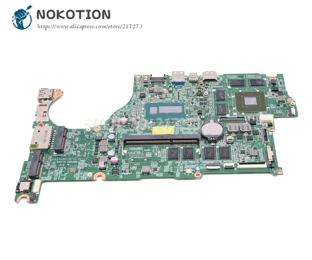 NOKOTION для acer aspire V5-573G Материнская плата ноутбука GT750M 4G SR16Z I7-4500U процессор DAZRQMB18F0 основная плата