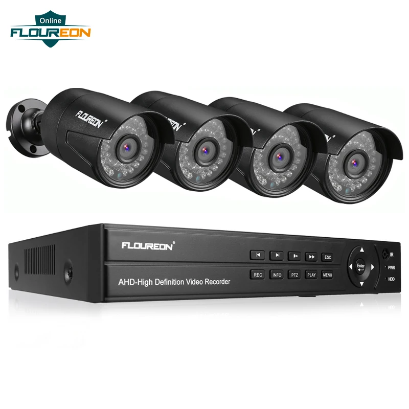 1 шт. 8CH CCTV система DVR+ 4 камеры 3000TVL открытый IP66 Всепогодный 1080P 2.0MP камера безопасности система видеонаблюдения