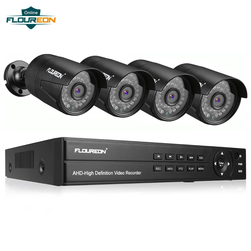 1 шт. 8CH CCTV система DVR + 4 камеры 3000TVL наружная IP66 Всепогодная 1080P 2.0MP камера