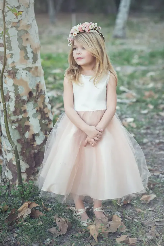 flower girl two piece dress