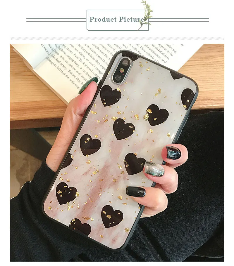 Glitter Love Glossy TPU Phone Case For iPhone 6 7 8 Plus Case Cover For iPhone X XS 7Plus 8Plus 6 s Plus 6s XR Max Cases Capinha (8)