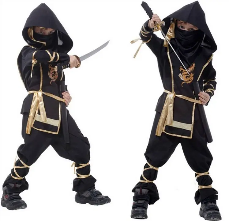 cagiplay super handsome black ninja warrior costumes kids halloween party cosplay costume party game performance clothing - Halloween Kid Games Online cagiplay super handsome black ninja warrior costumes kids halloween party cosplay costume party game performance clothing - Halloween Kid Games Online